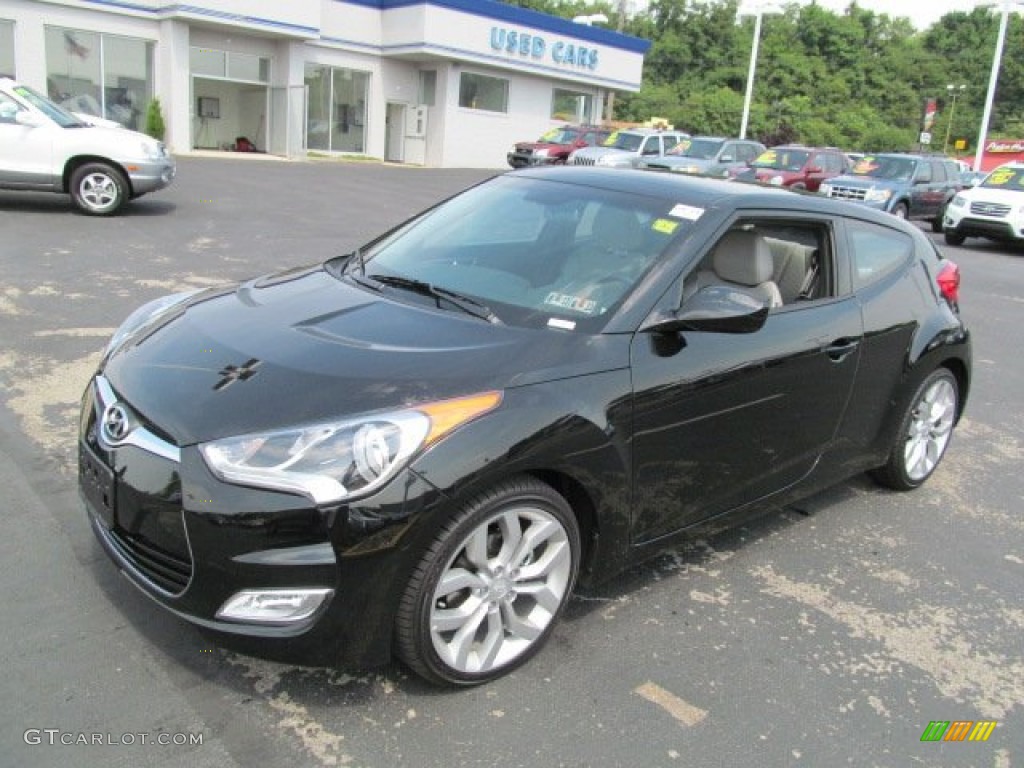 2012 Veloster  - Ultra Black / Gray photo #3