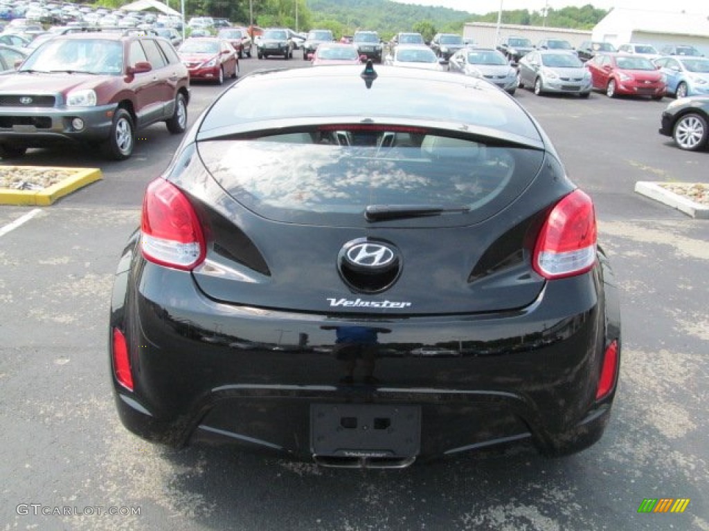 2012 Veloster  - Ultra Black / Gray photo #4