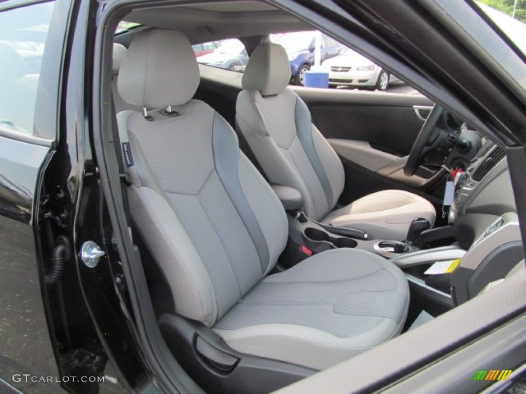 2012 Veloster  - Ultra Black / Gray photo #5