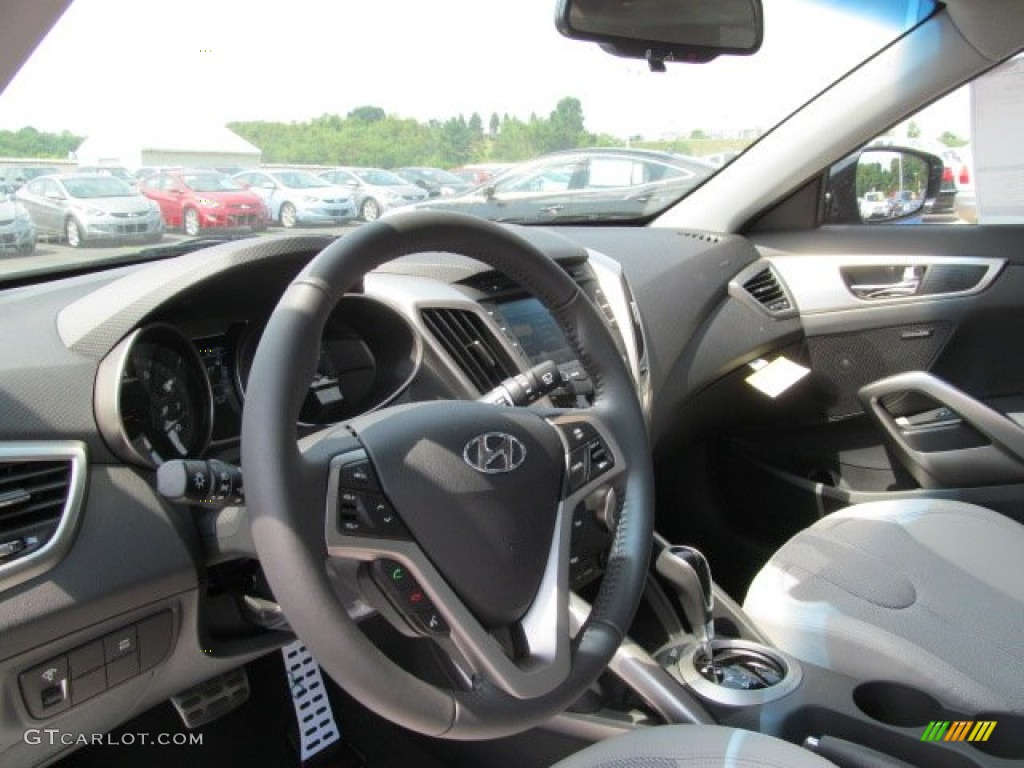2012 Veloster  - Ultra Black / Gray photo #7