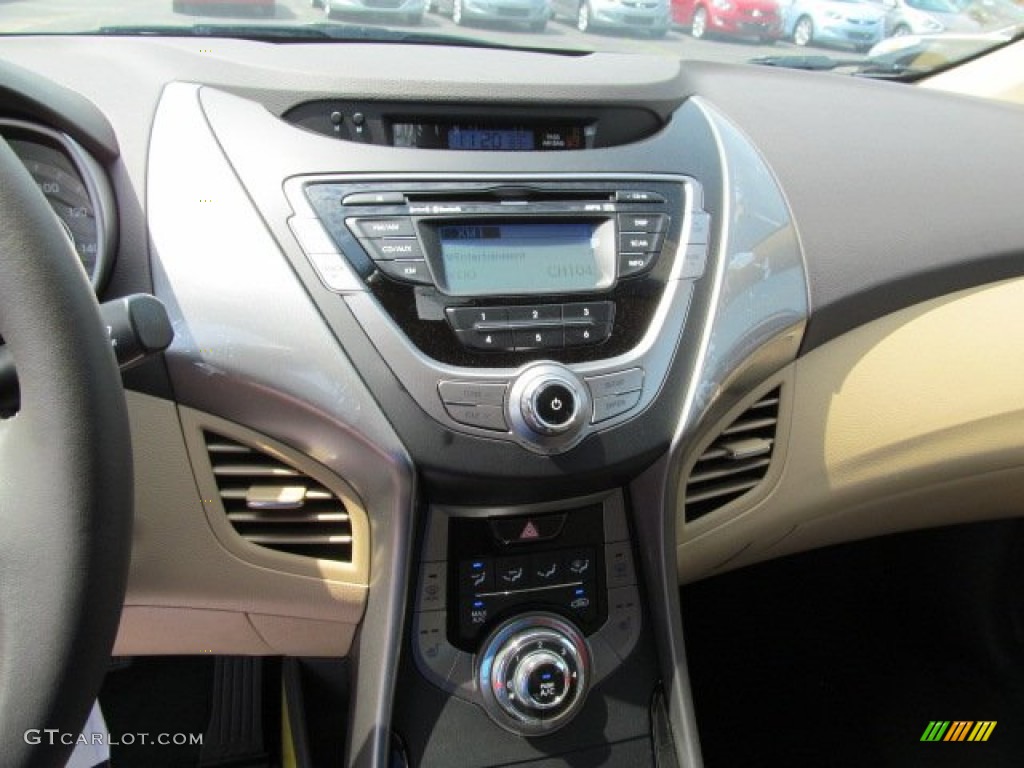 2013 Elantra Limited - Blue Sky Metallic / Beige photo #8