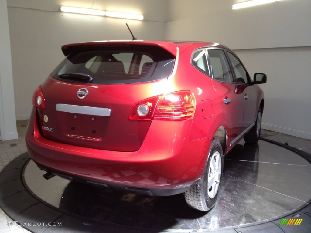 2011 Rogue S - Cayenne Red / Black photo #5