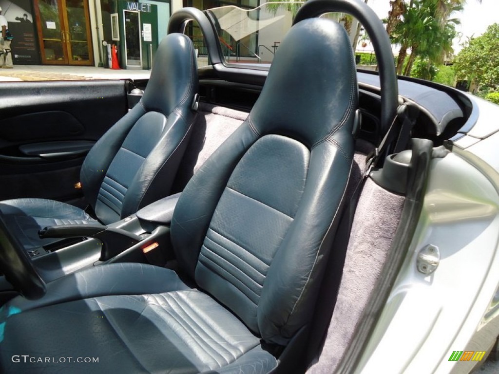 Black Interior 1999 Porsche Boxster Standard Boxster Model Photo #67625904