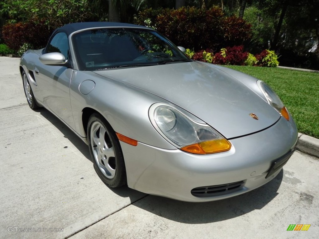 Arctic Silver Metallic 1999 Porsche Boxster Standard Boxster Model Exterior Photo #67626075