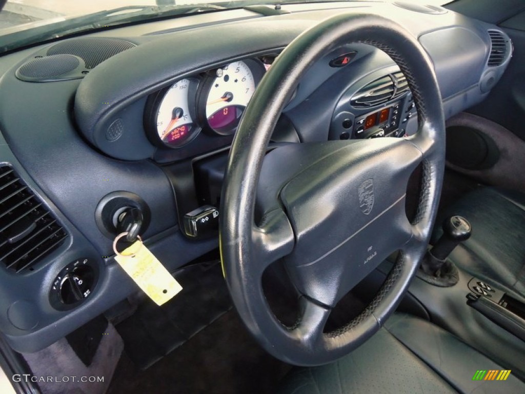 1999 Porsche Boxster Standard Boxster Model Black Steering Wheel Photo #67626306