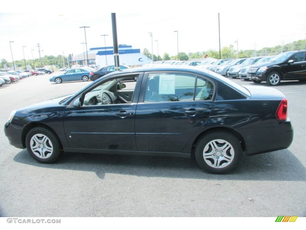 2007 Malibu LS Sedan - Dark Blue Metallic / Titanium Gray photo #11