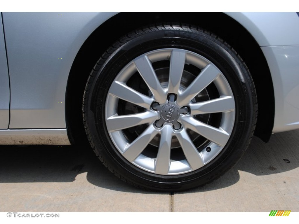 2010 A4 2.0T quattro Sedan - Ice Silver Metallic / Black photo #8
