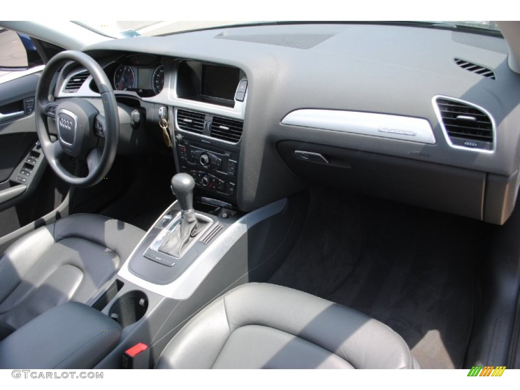 2009 Audi A4 2.0T Premium quattro Sedan Black Dashboard Photo #67627443