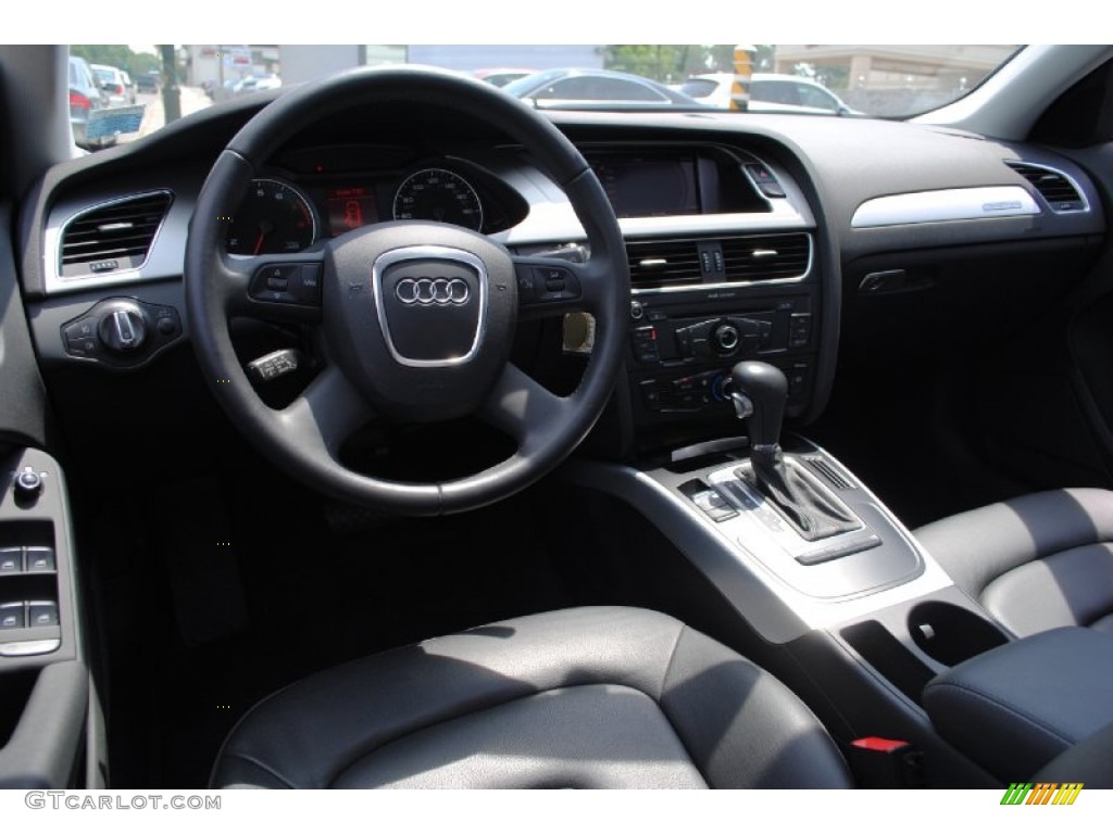 2009 Audi A4 2.0T Premium quattro Sedan Black Dashboard Photo #67627494