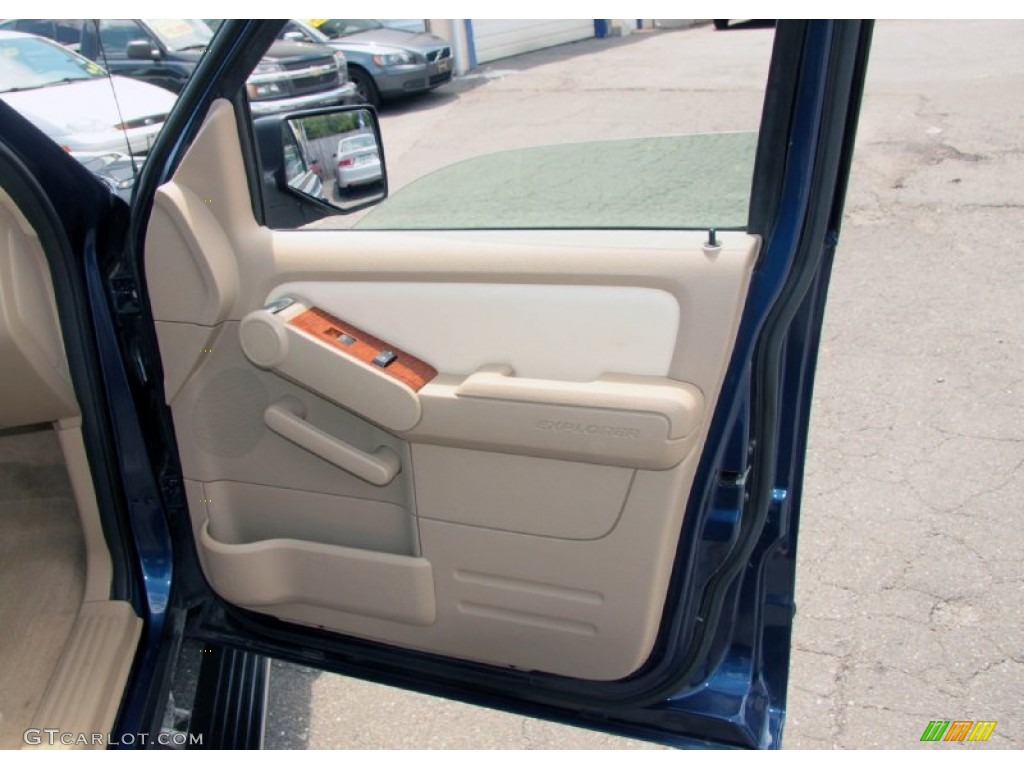 2007 Ford Explorer Eddie Bauer 4x4 Camel Door Panel Photo #67628790