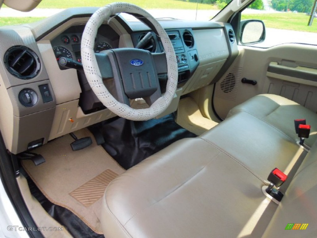 Camel Interior 2008 Ford F250 Super Duty XL Regular Cab Photo #67630950