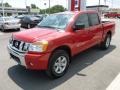 2012 Red Alert Nissan Titan SV Crew Cab 4x4  photo #3