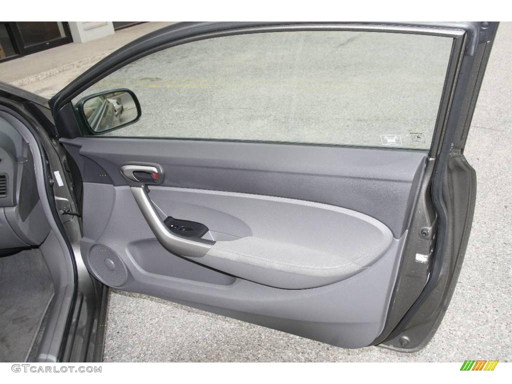 2007 Civic EX Coupe - Galaxy Gray Metallic / Gray photo #12