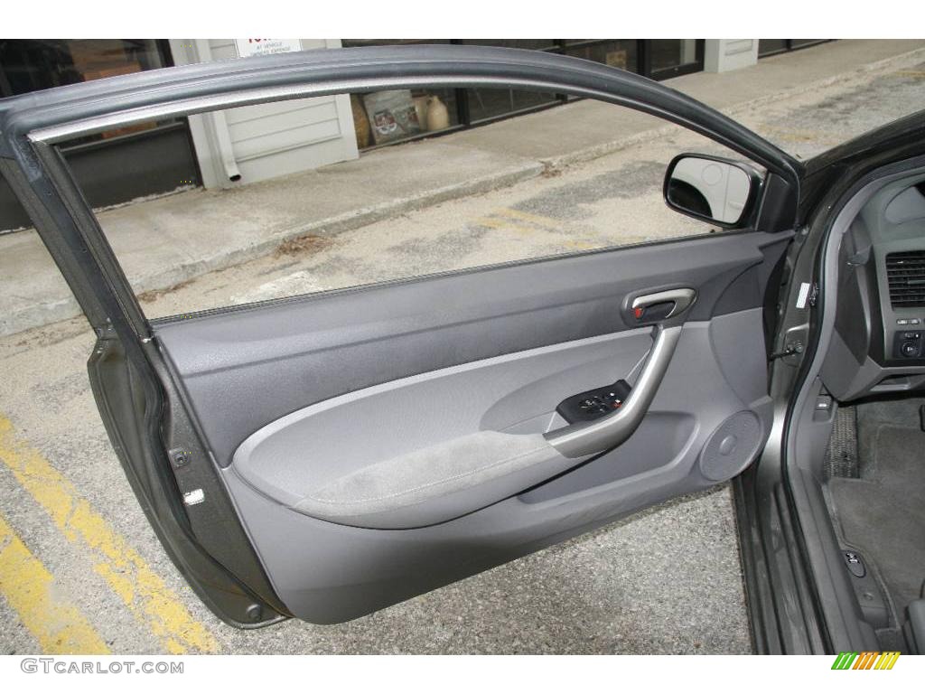 2007 Civic EX Coupe - Galaxy Gray Metallic / Gray photo #13