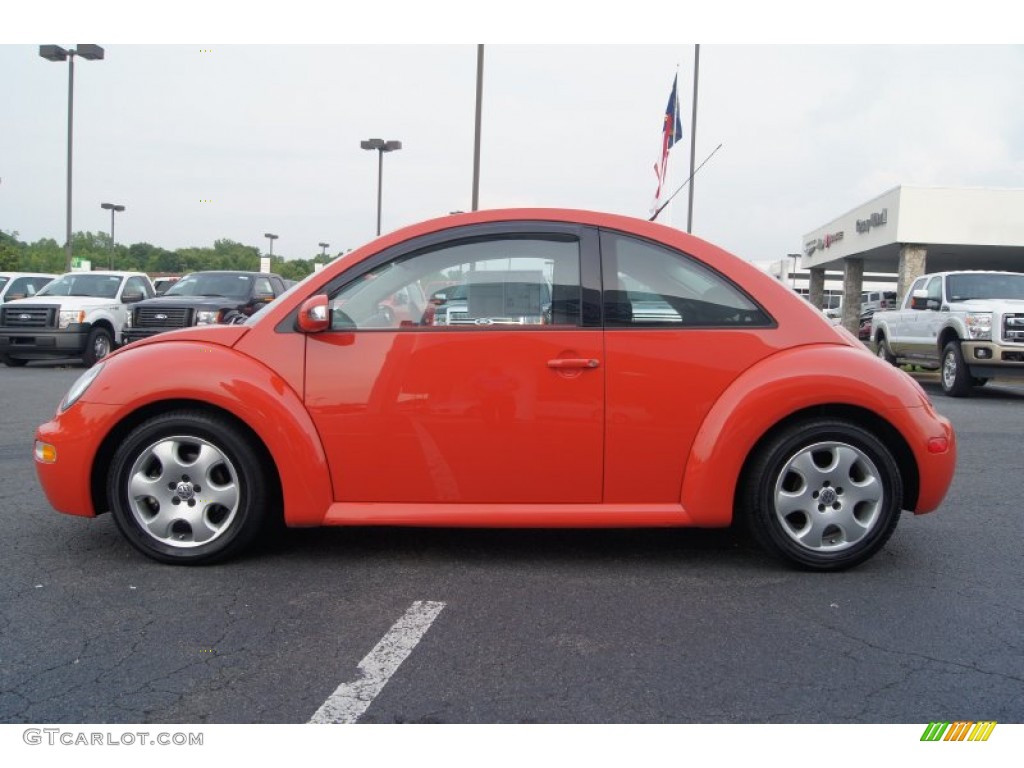 2003 New Beetle GLS Coupe - Sundown Orange / Black photo #5