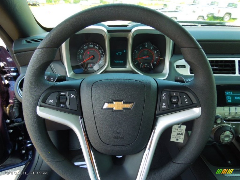 2012 Chevrolet Camaro LT Coupe Black Steering Wheel Photo #67634325