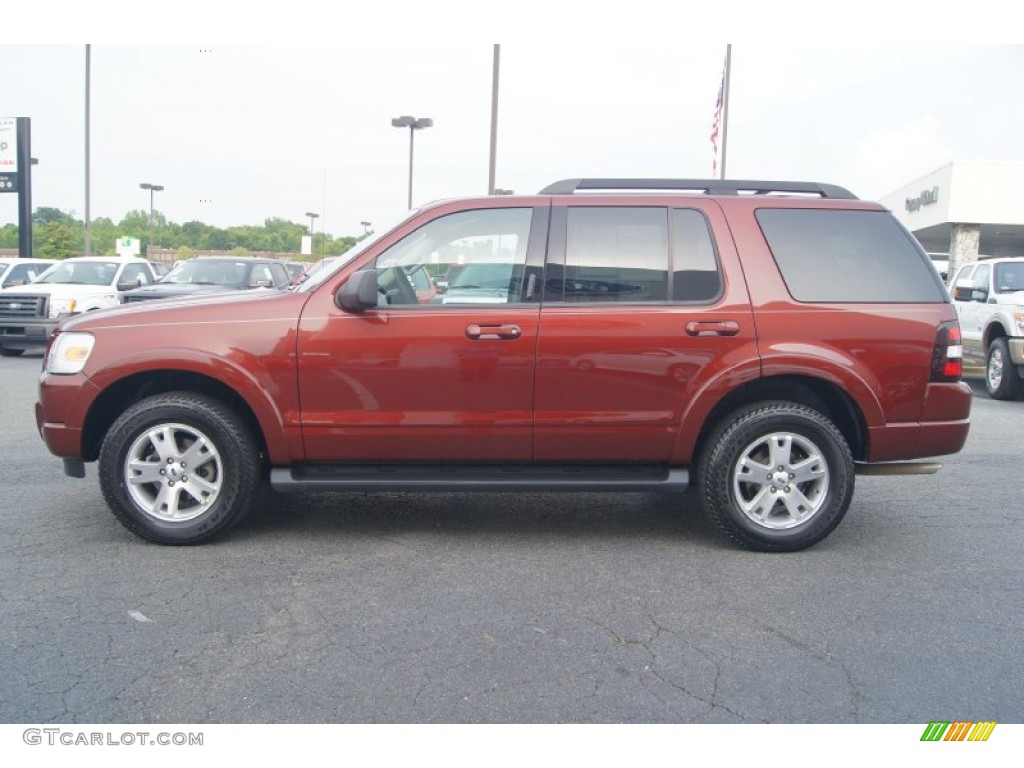 Dark Copper Metallic 2009 Ford Explorer XLT Exterior Photo #67634484