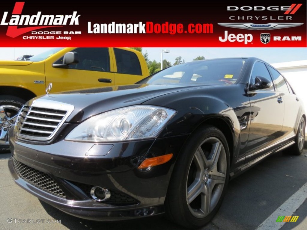 2008 S 550 Sedan - Black / Black photo #1