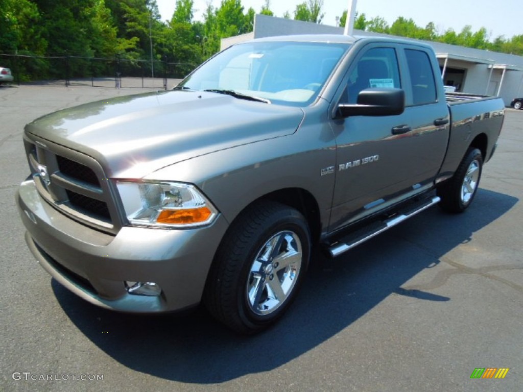 2012 Ram 1500 Express Quad Cab - Mineral Gray Metallic / Dark Slate Gray/Medium Graystone photo #2