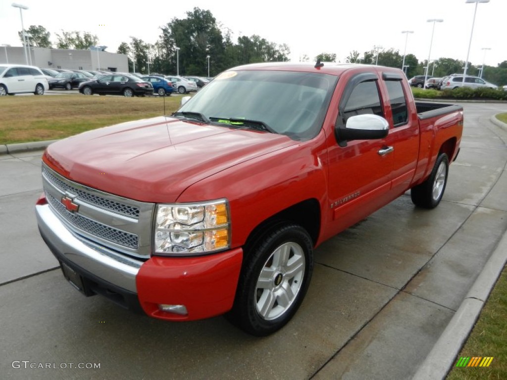 2008 Silverado 1500 LT Extended Cab 4x4 - Victory Red / Ebony photo #7