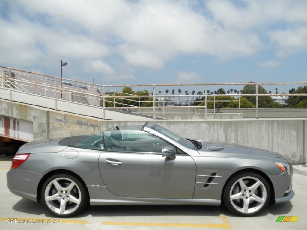 Paladium Silver Metallic 2013 Mercedes-Benz SL 550 Roadster Exterior Photo #67636677