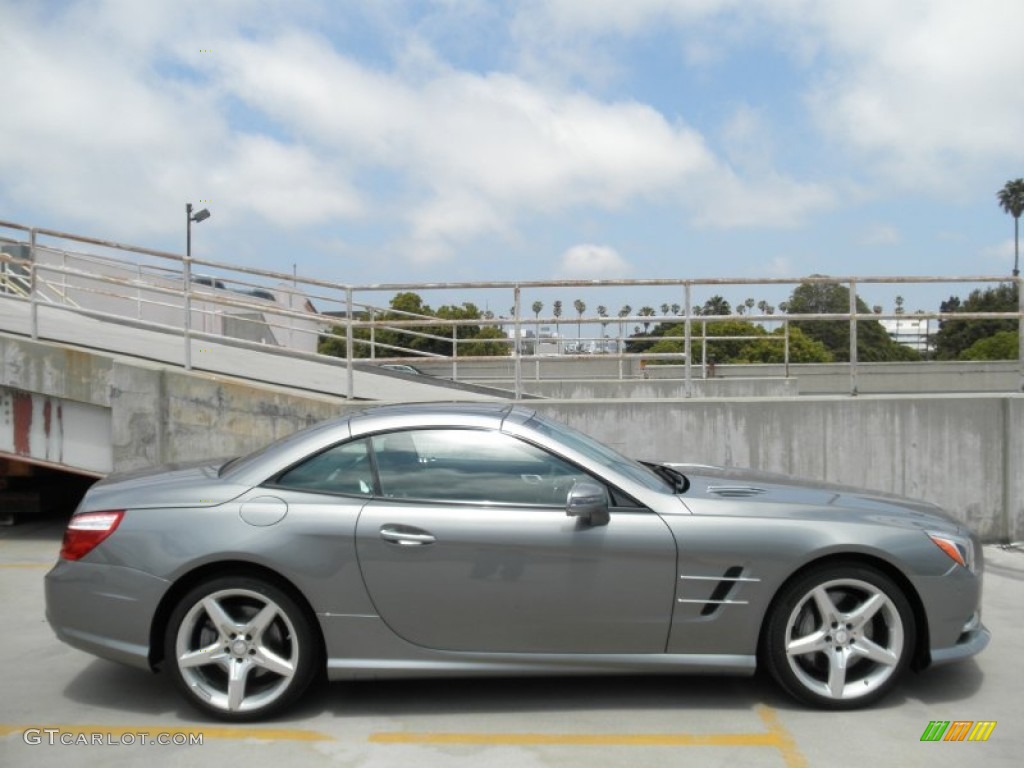Paladium Silver Metallic 2013 Mercedes-Benz SL 550 Roadster Exterior Photo #67636701