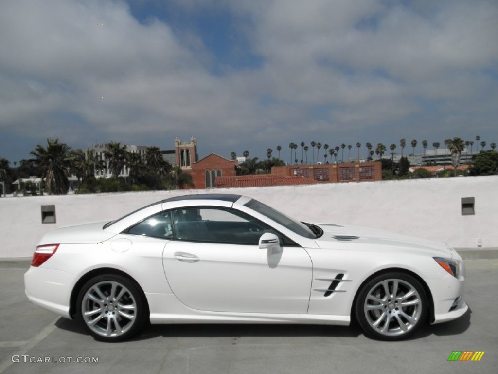 Diamond White Metallic 2013 Mercedes-Benz SL 550 Roadster Exterior Photo #67636761