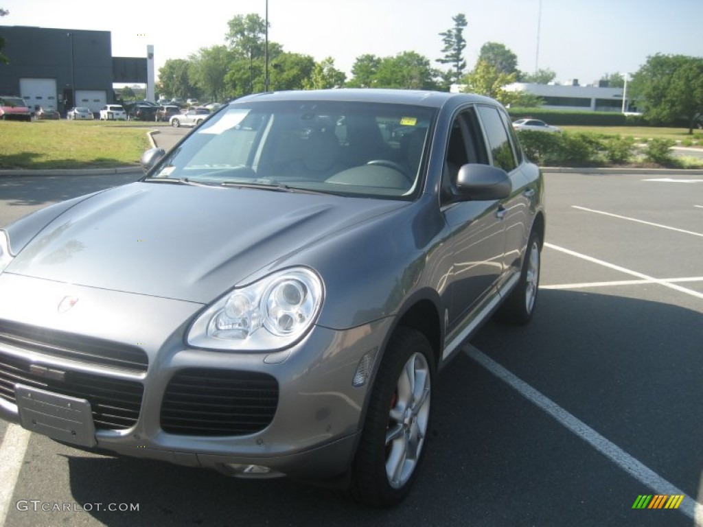 2004 Cayenne Turbo - Titanium Metallic / Stone/Steel Grey photo #2