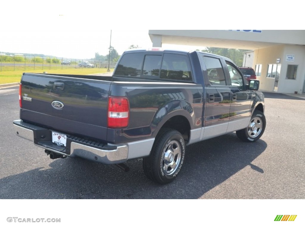 2005 F150 XLT SuperCrew - Medium Wedgewood Blue Metallic / Medium Flint Grey photo #5