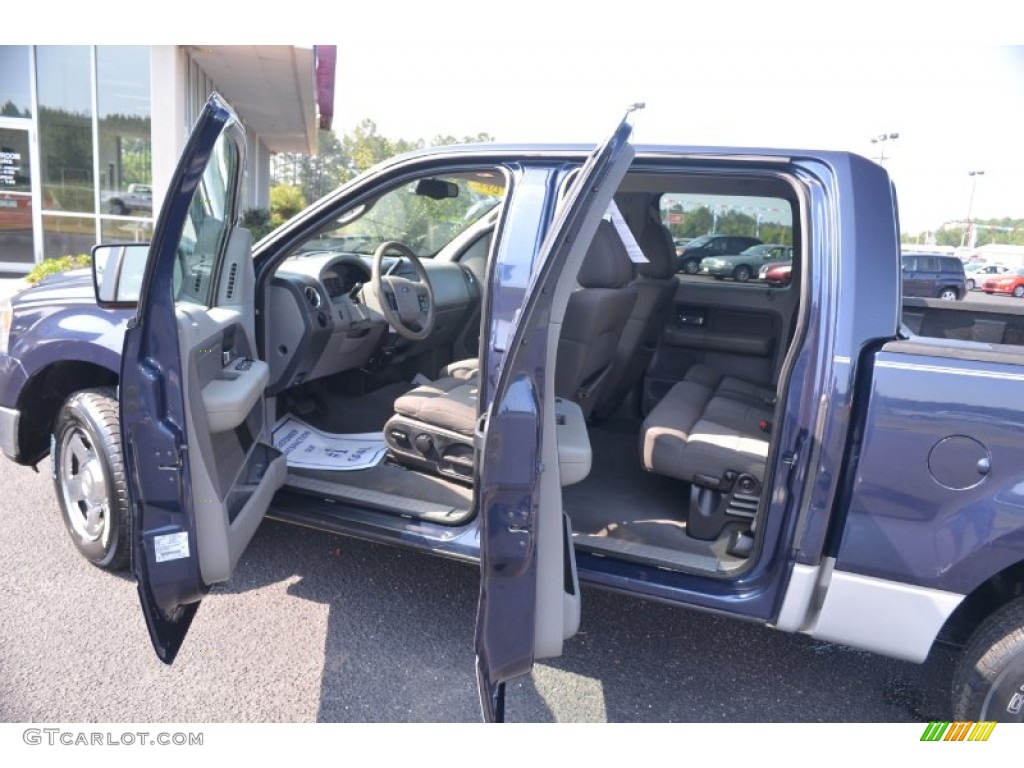 2005 F150 XLT SuperCrew - Medium Wedgewood Blue Metallic / Medium Flint Grey photo #11