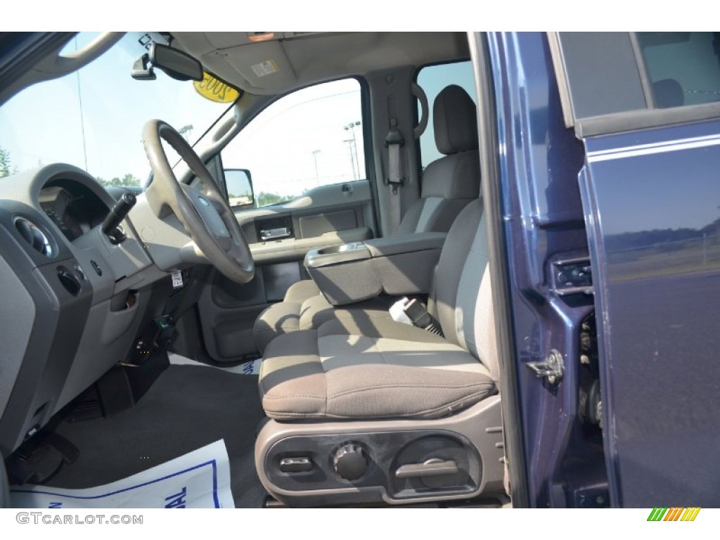 2005 F150 XLT SuperCrew - Medium Wedgewood Blue Metallic / Medium Flint Grey photo #20