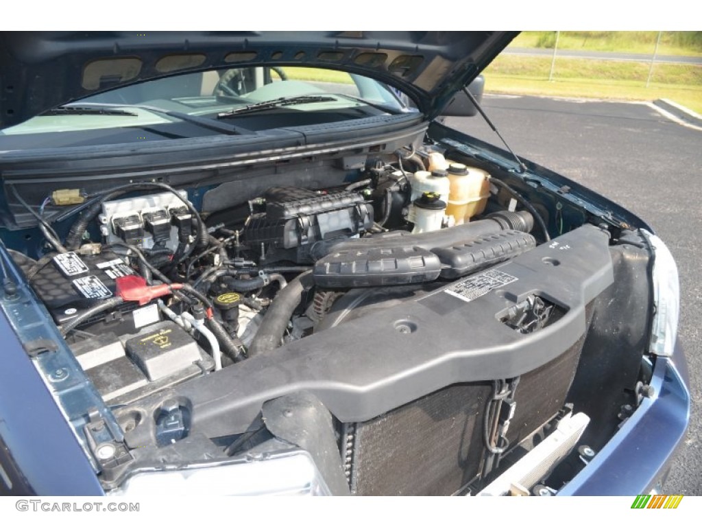 2005 F150 XLT SuperCrew - Medium Wedgewood Blue Metallic / Medium Flint Grey photo #31