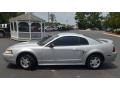 2000 Silver Metallic Ford Mustang V6 Coupe  photo #8