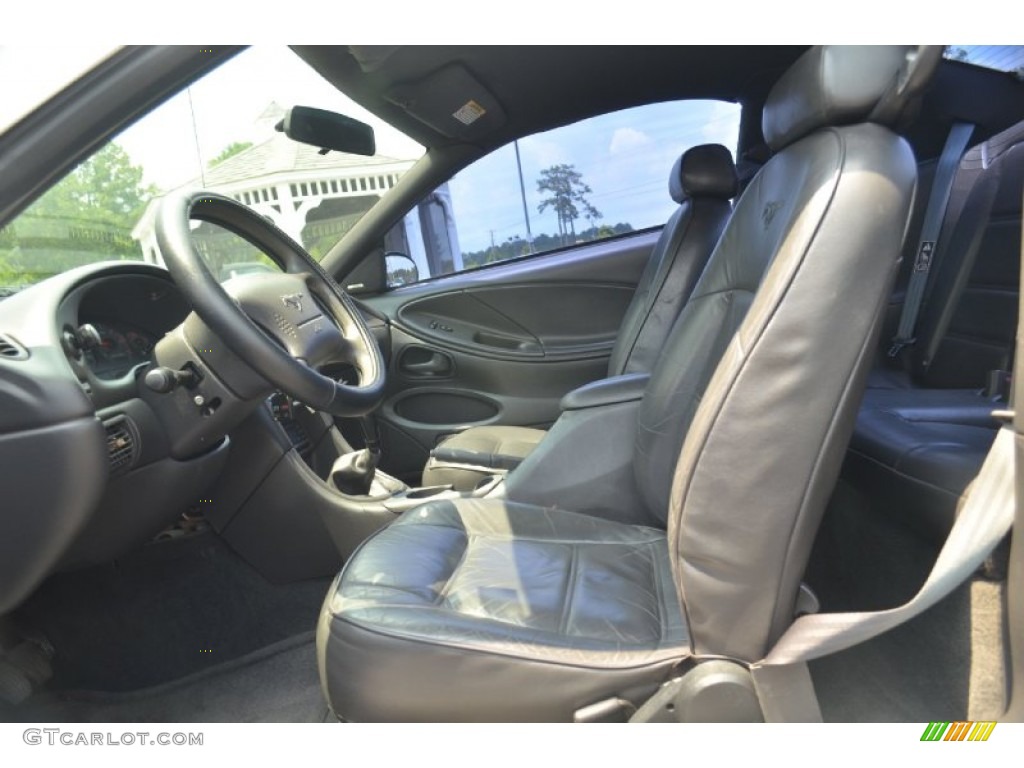 2000 Mustang V6 Coupe - Silver Metallic / Dark Charcoal photo #18