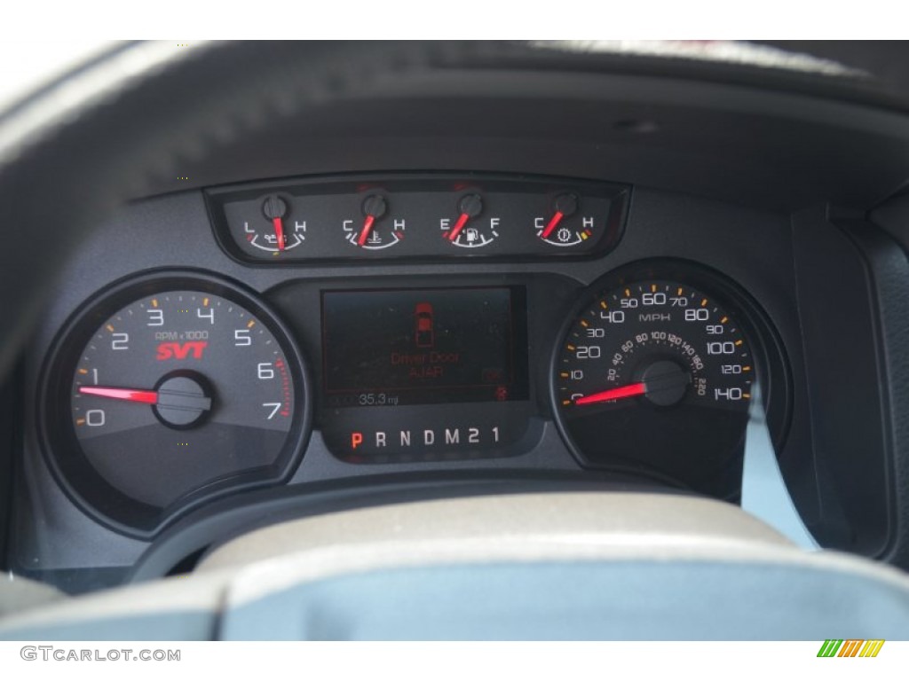 2012 Ford F150 SVT Raptor SuperCrew 4x4 Gauges Photo #67641198
