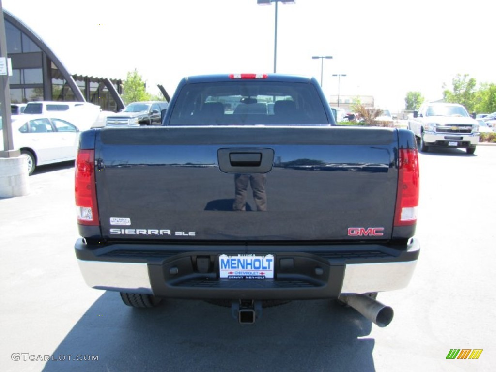 2010 Sierra 2500HD SLE Crew Cab 4x4 - Midnight Blue Metallic / Ebony photo #6