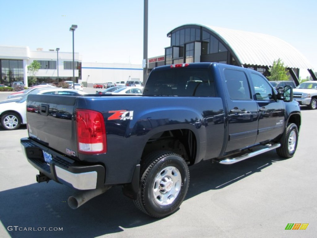 2010 Sierra 2500HD SLE Crew Cab 4x4 - Midnight Blue Metallic / Ebony photo #7