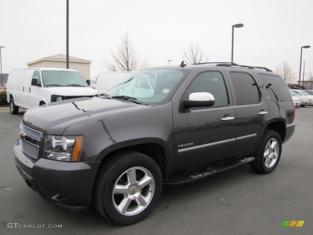 2011 Tahoe LTZ 4x4 - Taupe Gray Metallic / Ebony photo #3