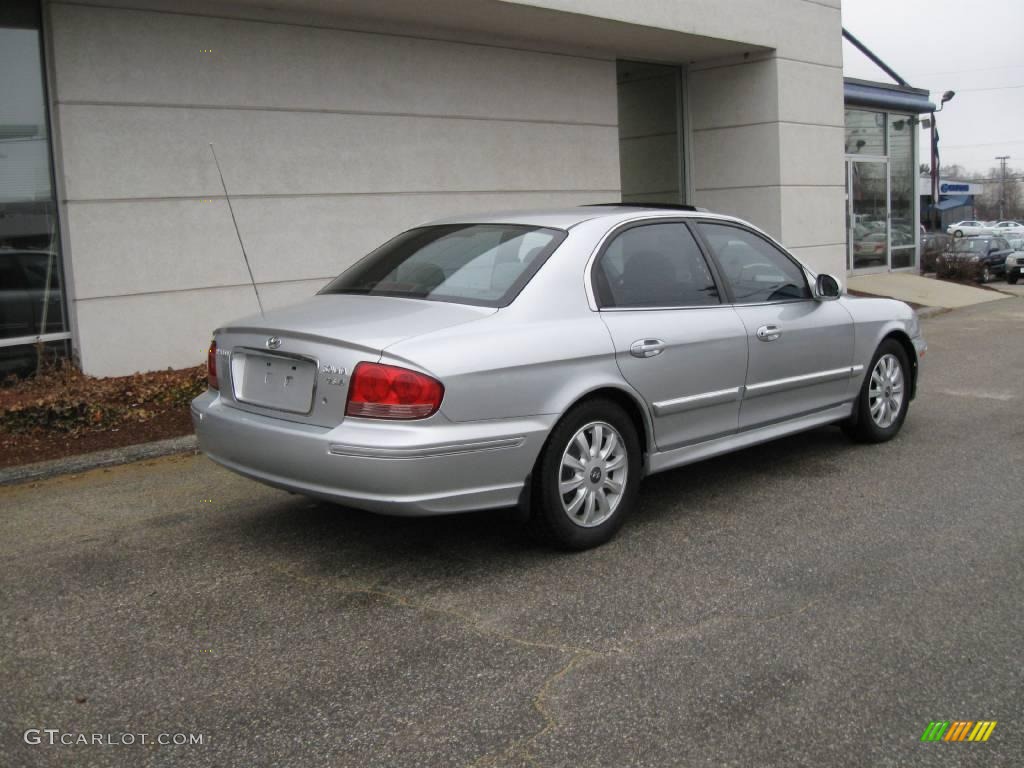2003 Sonata GLS V6 - Brilliant Silver Metallic / Grey photo #8