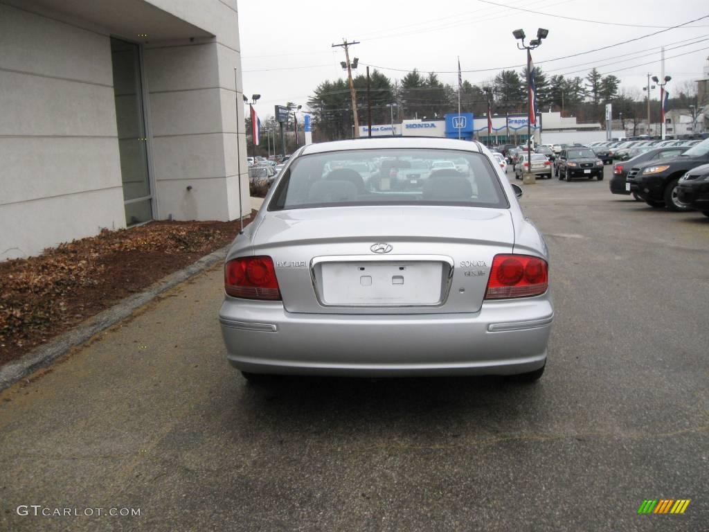 2003 Sonata GLS V6 - Brilliant Silver Metallic / Grey photo #9