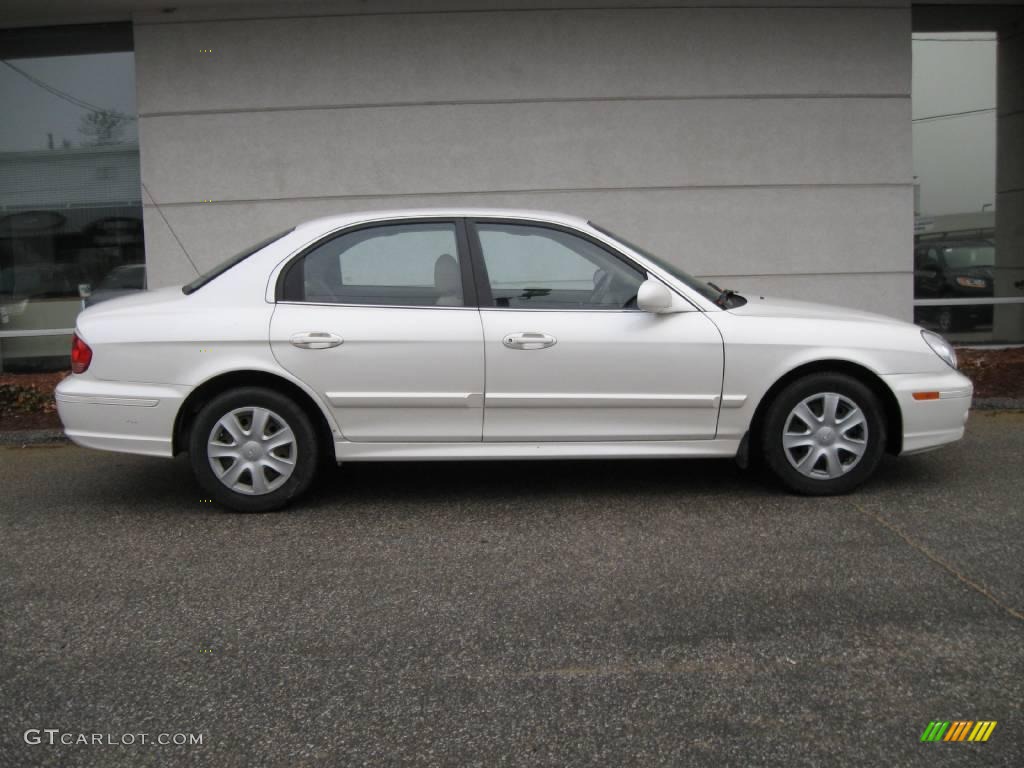 2004 Sonata  - White Pearl / Beige photo #6