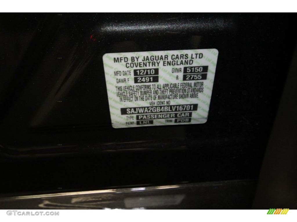 2011 XJ Color Code LNL for Stratus Grey Metallic Photo #67643418