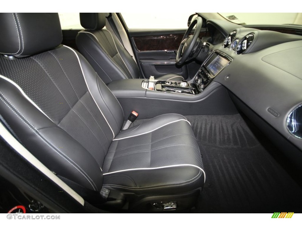 Jet Black/Ivory Interior 2011 Jaguar XJ XJL Photo #67643529