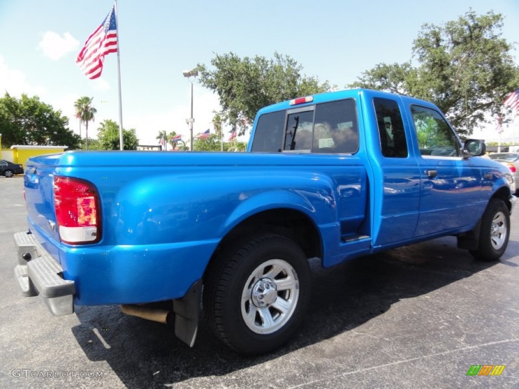 2000 Ranger XLT SuperCab - Bright Atlantic Blue Metallic / Medium Graphite photo #3