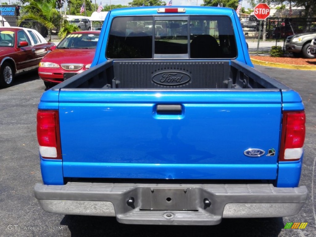 2000 Ranger XLT SuperCab - Bright Atlantic Blue Metallic / Medium Graphite photo #4