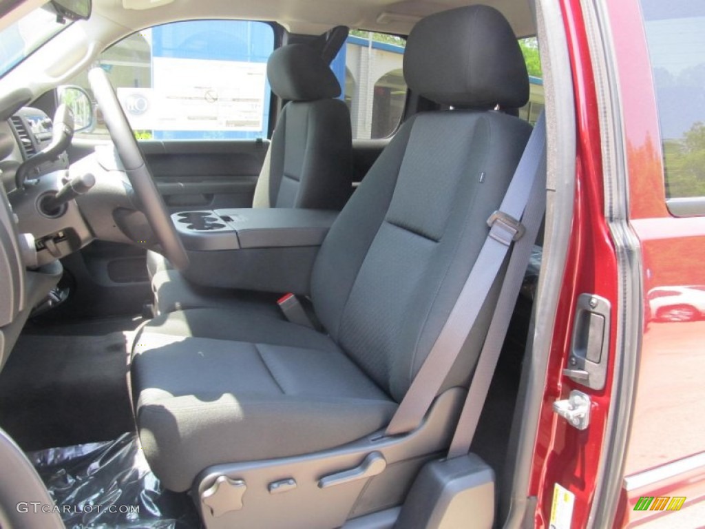 Ebony Interior 2013 Chevrolet Silverado 1500 LT Extended Cab 4x4 Photo #67645897