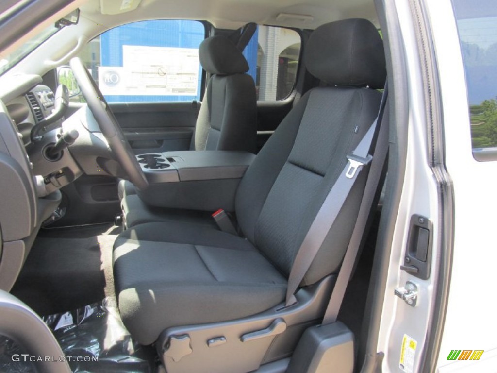 Ebony Interior 2013 Chevrolet Silverado 1500 LT Extended Cab 4x4 Photo #67646311