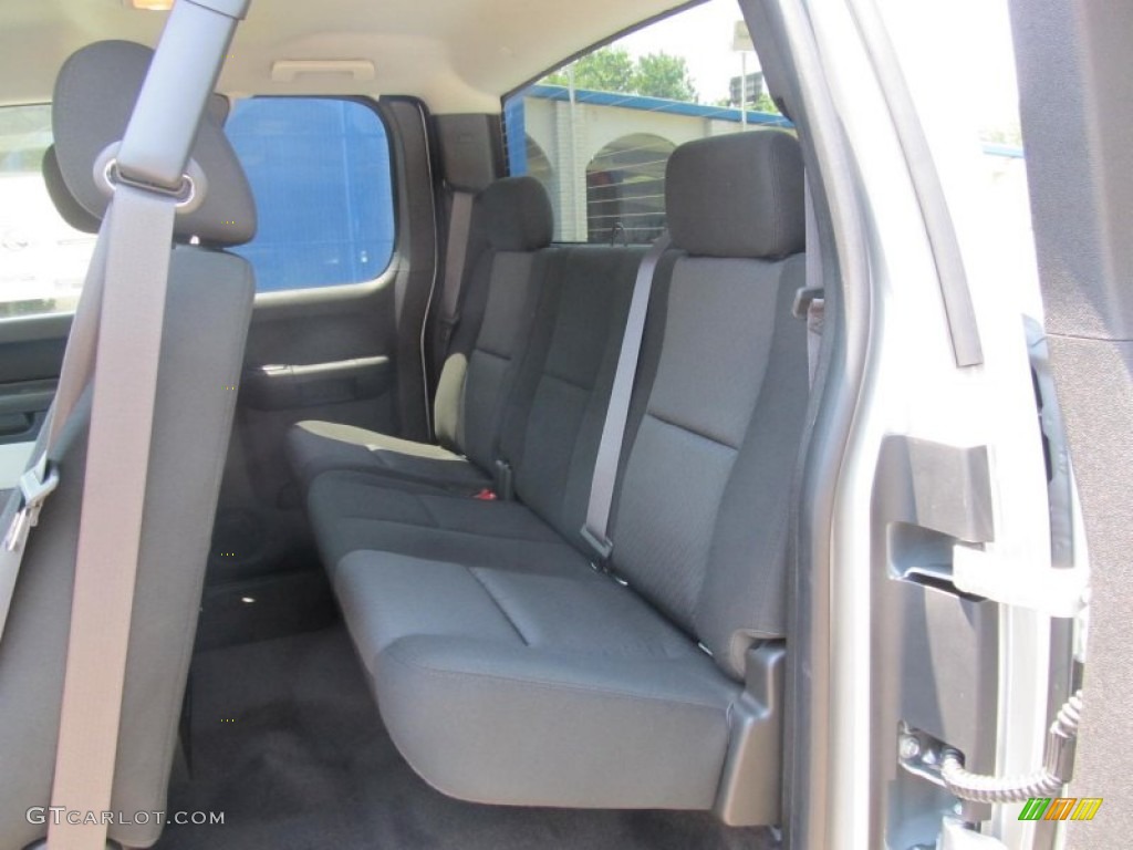 Ebony Interior 2013 Chevrolet Silverado 1500 LT Extended Cab 4x4 Photo #67646320