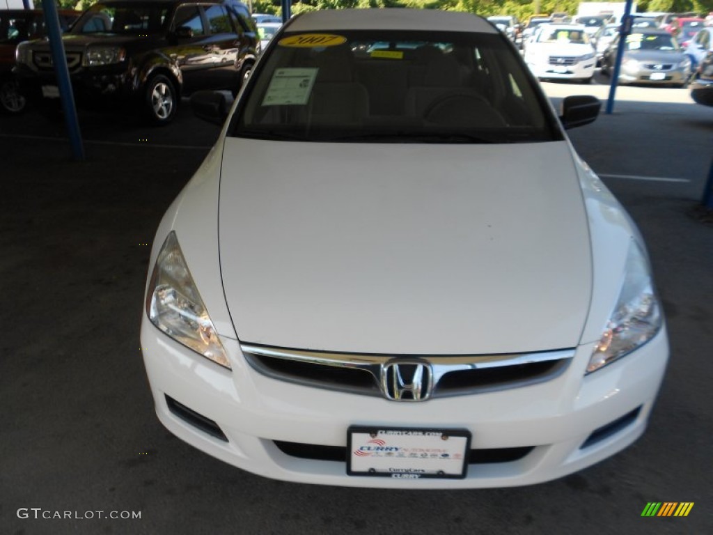 2007 Accord Value Package Sedan - Taffeta White / Ivory photo #3