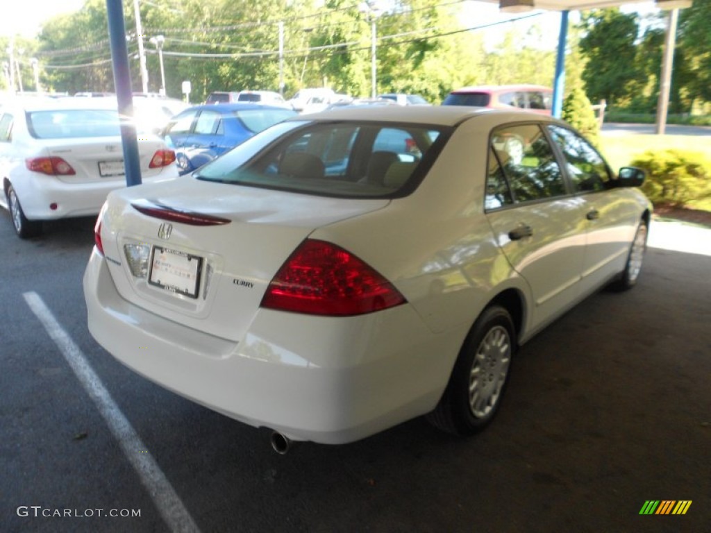 2007 Accord Value Package Sedan - Taffeta White / Ivory photo #27